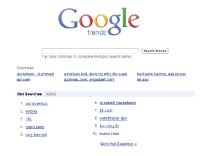 Use google trends to keep content current